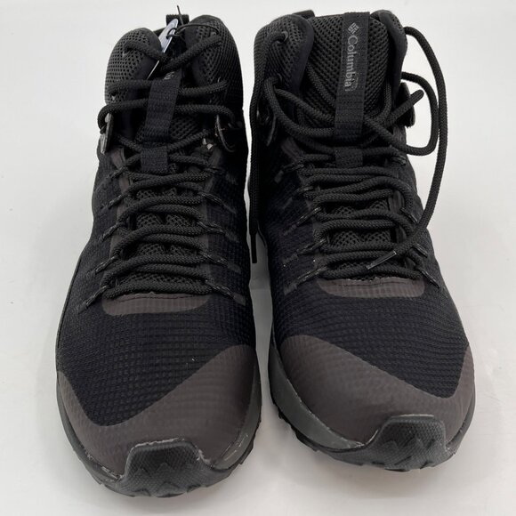 Columbia Trailstorm Mid Waterproof Hiking Boots Size 12 Black Dark Grey Mesh - Picture 6 of 14